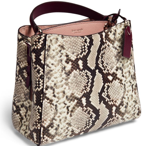 Kate Spade Fleur Embossed Small Top Handle Satchel - Picture 5 of 16